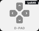 The d-pad study: four pentagon keys press outward in a strictly uniform 0.5s cadence that wraps seamlessly